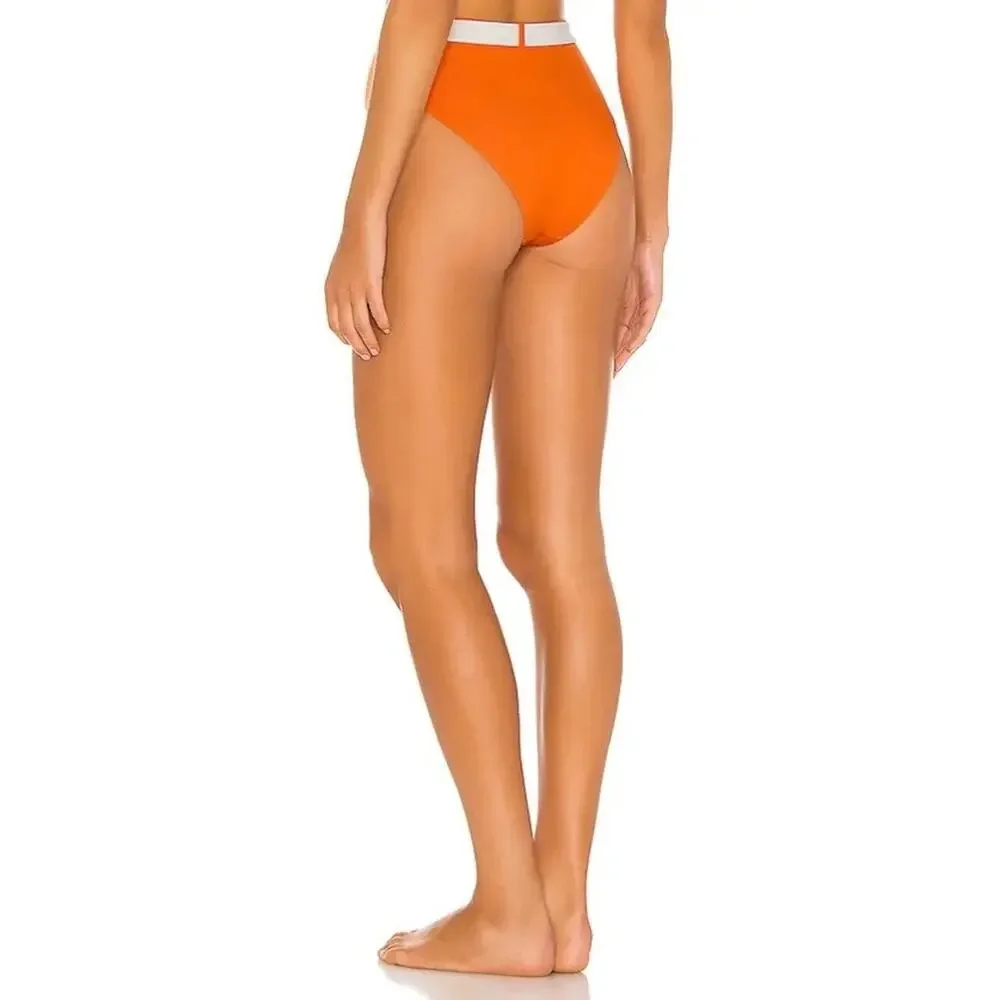 Onia Bea Bikini Bottom In Orange Small‎ NWT